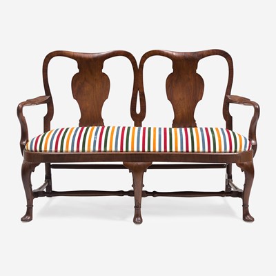 Lot 88 - A George II Walnut Double Chairback Settee