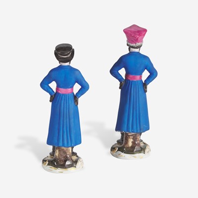 Lot 54 - Two Russian Porcelain Figures of Coachmen