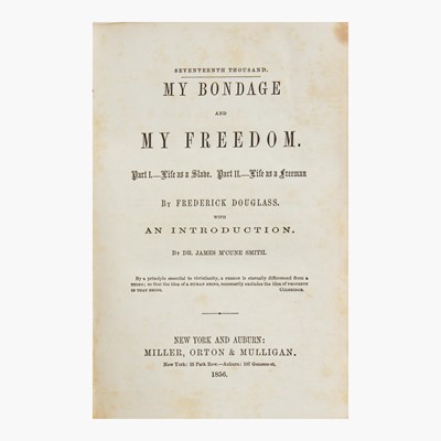 Lot 1 - [African-Americana] Douglass, Frederick
