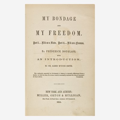 Lot 2 - [African-Americana] Douglass, Frederick