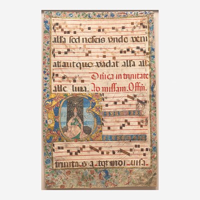 Lot 17 - An Illuminated Gradual Leaf