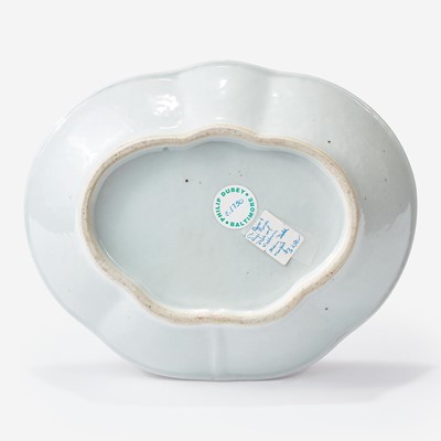Lot 92 - A Chinese Export Porcelain Famille Rose Shaped Platter