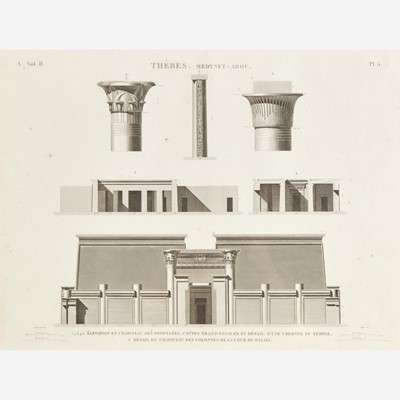 Lot 58 - A Suite of Five Engravings from 'Description de l'Égypte'